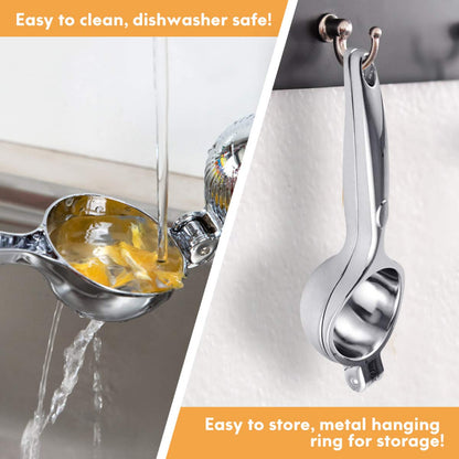 Stainless Steel Lemon Squeezer – Single Press Citrus Juicer