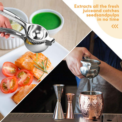 Stainless Steel Lemon Squeezer – Single Press Citrus Juicer