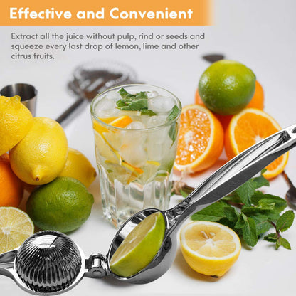 Stainless Steel Lemon Squeezer – Single Press Citrus Juicer