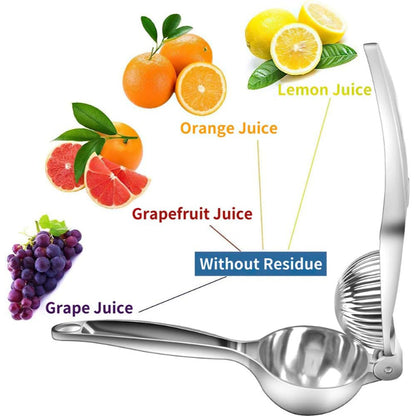 Stainless Steel Lemon Squeezer – Single Press Citrus Juicer