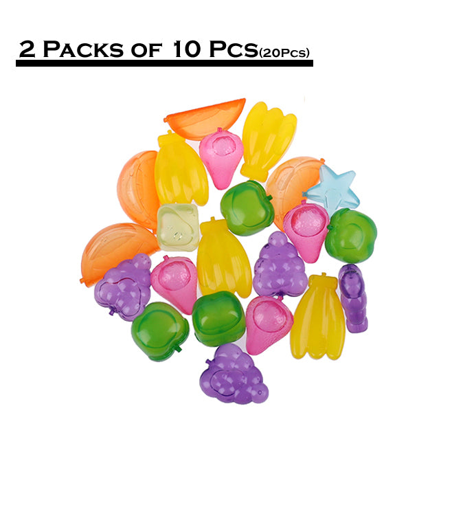 Reusable Silicone Ice Cubes – Multi-Shaped, Pack of 20