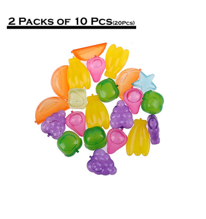 Reusable Silicone Ice Cubes – Multi-Shaped, Pack of 20