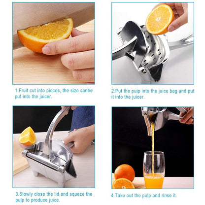 Heavy-Duty Manual Juice Squeezer – Aluminum Alloy Citrus Press