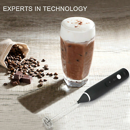 Electric Milk Frother & Egg Beater – Rechargeable 3-Speed Foam Maker